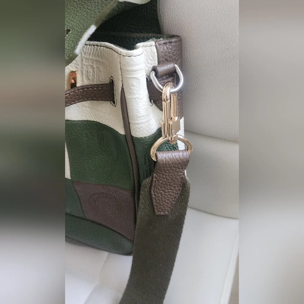 Leo Stytch Elegant‎ Green and Brown Women's Bag